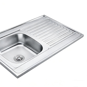 Fregadero de Cocina Rectangular de Acero Inoxidable de <span class=keywords><strong>1</strong></span> <span class=keywords><strong>Metro</strong></span> con Escurridor, Moderno, SS201 SUS304 - Product Image 4