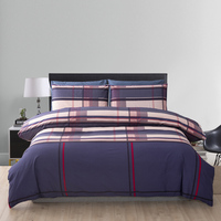 Ensemble de housse de couette pour chambre à coucher, facile d'entretien, confortable, texture douce, fermeture éclair discrète, idéal pour maison de vacances ou chambre d'amis