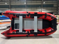 Bateau pneumatique robuste en caoutchouc avec plancher en aluminium pour la pêche, les sports nautiques et l'utilisation en mer