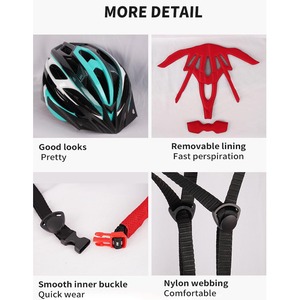 <span class=keywords><strong>Casque</strong></span> de vélo et de roller intégré pour hommes et femmes, avec fonction clignotante multicolore - Product Image 5