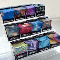 Cubo Mágico Geométrico 3D, Cubo Infinito Cambiante de Forma, Juguete Antiestrés, Cubos Mágicos