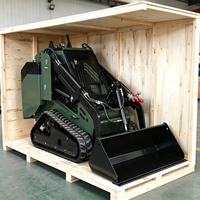 PENGIRIMAN GRATIS Infront Kubota Engine Powered Mini Skid Diesel Loader dengan Lampiran Skid Steer Loader