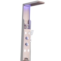 Pas cher nouveau style sélections grand multifonctionnel en verre stratifié colonnes de douche panneaux