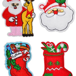 Preciosos Accesorios Navideños, Parches Termoadhesivos para Ropa, Parches Navideños Tejidos con Dibujos Animados Personalizados - Product Image 5