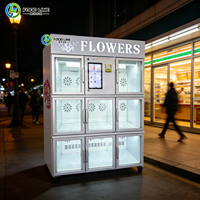 Distributeur automatique de fleurs de grande capacité pour arènes sportives