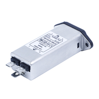 Filtre de puissance haute performance à prise simple IEC avec réseaux EMF RC LC pour la réduction des EMF, certifié CE CQC TUV, 115V/250V
