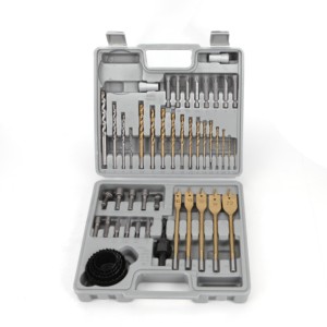 KAFUWELL AI2682A Jeu de forets hélicoïdaux HSS de haute qualité 47 pièces, enclume de perçage rapide pour un travail efficace - Product Image 1