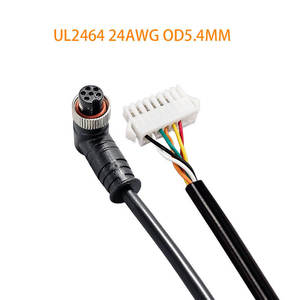 สายเชื่อมต่อ GX12 6 พิน เป็น SMP2.5 8 พิน แบบมุมฉาก ตัวผู้-ตัวเมีย สายไฟ 24AWG - Product Image 4