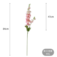 Bunga Delphinium Buatan Berkualitas Tinggi, Bunga Sutra Tangkai Panjang Larkspur 2 Cabang, Bunga Delphinium Biru untuk Dekorasi Rangkaian Pernikahan