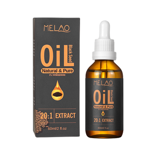 Huile de croissance capillaire naturelle biologique 60 ml, traitement du cuir chevelu, renforce les racines, prévient la perte, extrait pur de plantes, huile de graines noires - Product Image 1