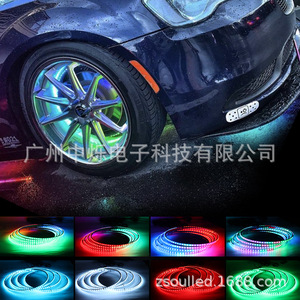 Lumières de roue RGB Zsoul de 15,5 pouces avec télécommande et application pour l'éclairage des jantes de voiture - Product Image 5
