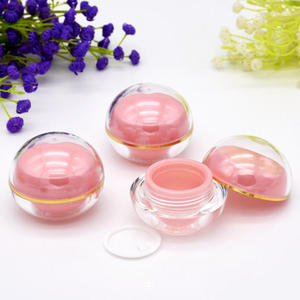 Stoples Kosmetik Bulat Warna Pink dengan Tutup Lucu untuk Perawatan Kulit - Product Image 1