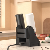Ensemble moulin à sel et à poivre rechargeable par USB, moulin à sel et à poivre électrique, outils de cuisine avec support de charge