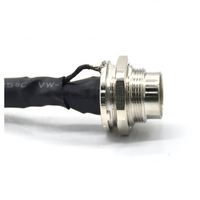 Personalizado OEM AISG 16 pin socket macho hembra cable eléctrico M16 conector circular