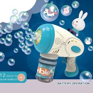 Máquina de <span class=keywords><strong>Burbujas</strong></span> Automática Popular, Juguete para Niños, Linda Pistola de <span class=keywords><strong>Burbujas</strong></span> Eléctrica con Forma de Mascota para Jugar al Aire Libre con Luces - Product Image 2