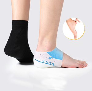 Protezione per Tallone in Silicone Unisex <span class=keywords><strong>con</strong></span> Fori Traspiranti per Aumentare l'Altezza e Alleviare la Fascite Plantare - Product Image 1
