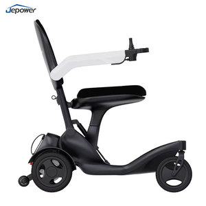 Arbon Fibra Marco ligero 21kg Peso neto Manual Plegable Diseño compacto Capacidad de carga Silla de ruedas eléctrica plegable portátil - Product Image 1