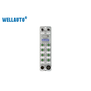 Coupleur Fieldbus WELLAUTO <span class=keywords><strong>AUEC</strong></span> 16DIOP-78 EtherCAT avec alimentation 24VDC, support de courant maximal 16A, 16 entrées/sorties PNP - Product Image 3