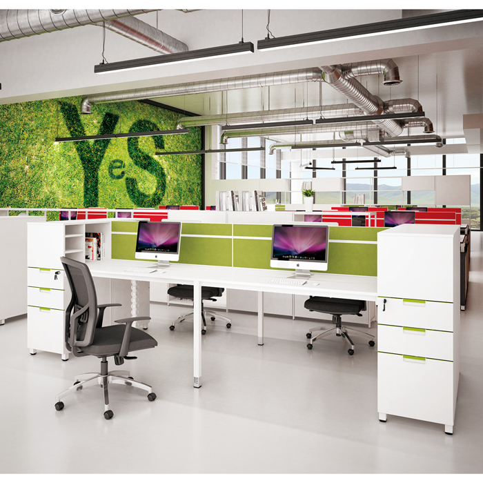 Moderne ouvert cabines cloisons réception/poste de travail de bureau exécutif bureau 1 personne