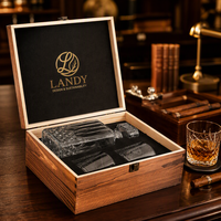 Caja de Whisky de Pino Vintage Premium con Logotipo Personalizado, Cofre de Almacenamiento de Licores de Madera Rústica Hecha a Mano para Estuche Ejecutivo