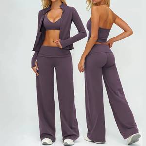 Nouvel ensemble de vêtements de sport slim et élastiques à séchage rapide pour l'entraînement, la gym et le yoga - Product Image 3
