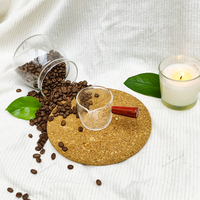 Tasse à café doseuse en verre borosilicate transparent avec double bec verseur et poignée de barista, capacité 85 ml, écologique, en stock pour la maison et le bar