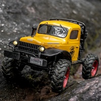FMS FCX24 Power Wagon V2, Escala 1:24, RTR 2.4G, Vehículo Todoterreno RC 4x4 con Transmisión de Dos Velocidades, Mini Escalador de Alta Distancia al Suelo