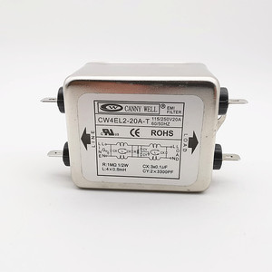 Filtre de puissance monophasé CW4EL2-20A-T amélioré 250V 20A 30A double filtre prix usine interrupteurs originaux neufs de marque Bo - Product Image 1