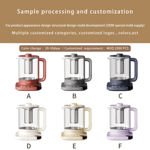 Proveedor de fábrica Ceool, hervidor eléctrico de vidrio saludable <span class=keywords><strong>con</strong></span> cuerpo de vidrio de borosilicato alto - Product Image 5