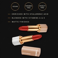 Rouge à lèvres crémeux mat en tube blanc, waterproof, anti-transfert, longue tenue, haute pigmentation, marque privée, logo personnalisé, vente en gros