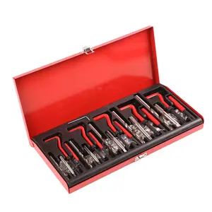 131 Pcs Engine Block Restoring Damaged Thread Repair Tool Kit M5 M6 M8 M10 M12 Professional Household Tool Set Repair Used Steel