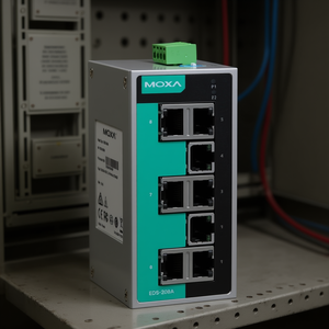 Moxa สวิตช์ EDS-208A-T 8พอร์ตแบบไม่มีการจัดการ24V IEEE 802.3 8x1000Mbps พอร์ต RJ45ราง DIN สวิทช์อีเทอร์เน็ตอุตสาหกรรม - Product Image 3