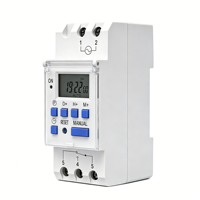 Minuteur numérique programmable hebdomadaire 7 jours 1NO 1NC sur rail DIN monophasé, relais temporisé AC 220V 230V 12V 24V 48V 16A