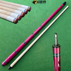 Taco de Billar Estilo <span class=keywords><strong>Rosa</strong></span>, Apto para Clubes de Billar Americano, Taco de Billar de Madera de Arce Canadiense de 1/2, 58 Pulgadas, Punta de 13 mm - Product Image 1