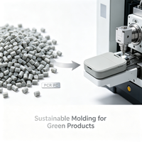 Granulés de PC recyclés PCR certifiés GRS, qualité de moulage par injection écologique pour produits de consommation durables et pièces industrielles