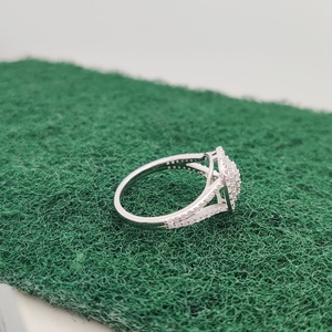 Trang Sức Cụm Đệm Đính Hôn Nhẫn Kim Cương Thật S925 Bạc Sterling 2023 Cho Nữ - Product Image 4