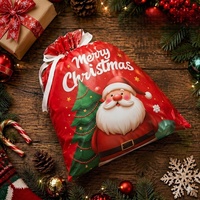 Tas Hadiah Natal Kantong Serut Aluminium Foil Souvenir Pesta Permen Kue Pernikahan Liburan Grosir Kustom 27 Desain 6 Ukuran