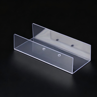 Protection personnalisée en polycarbonate (PC) transparent en forme de U, résistante aux chocs élevés, 5 mm/10 mm, ignifuge UL94-V2