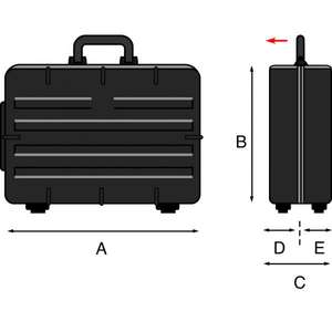GT LINE - REVO21 PEL Caja de herramientas ABS de alto espesor formada al vacío-EAN 8024482187228 FUNDAS Y BOLSAS PROFESIONALES - Product Image 5