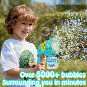 مسدس فقاعات بلاستيكي أوتوماتيكي مضيء للجنسين بالجملة، مناسب للأنشطة الخارجية وحفلات الصيف وعيد الفصح وأعياد الميلاد، مع محلول فقاعات 80 مل - Product Image 6