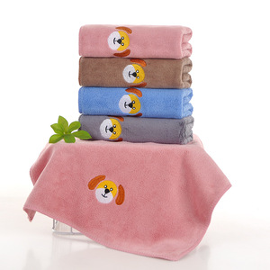 Serviettes de séchage pour cheveux brodées personnalisables, serviettes de salon en microfibre pour chiens, coton polaire pour le commerce extérieur, vente en gros - Product Image 5