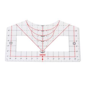 Nuevo: Herramienta de Alineación de Cuellos Redondos y en V para Camisetas, Regla de PVC para Ropa - Product Image 2