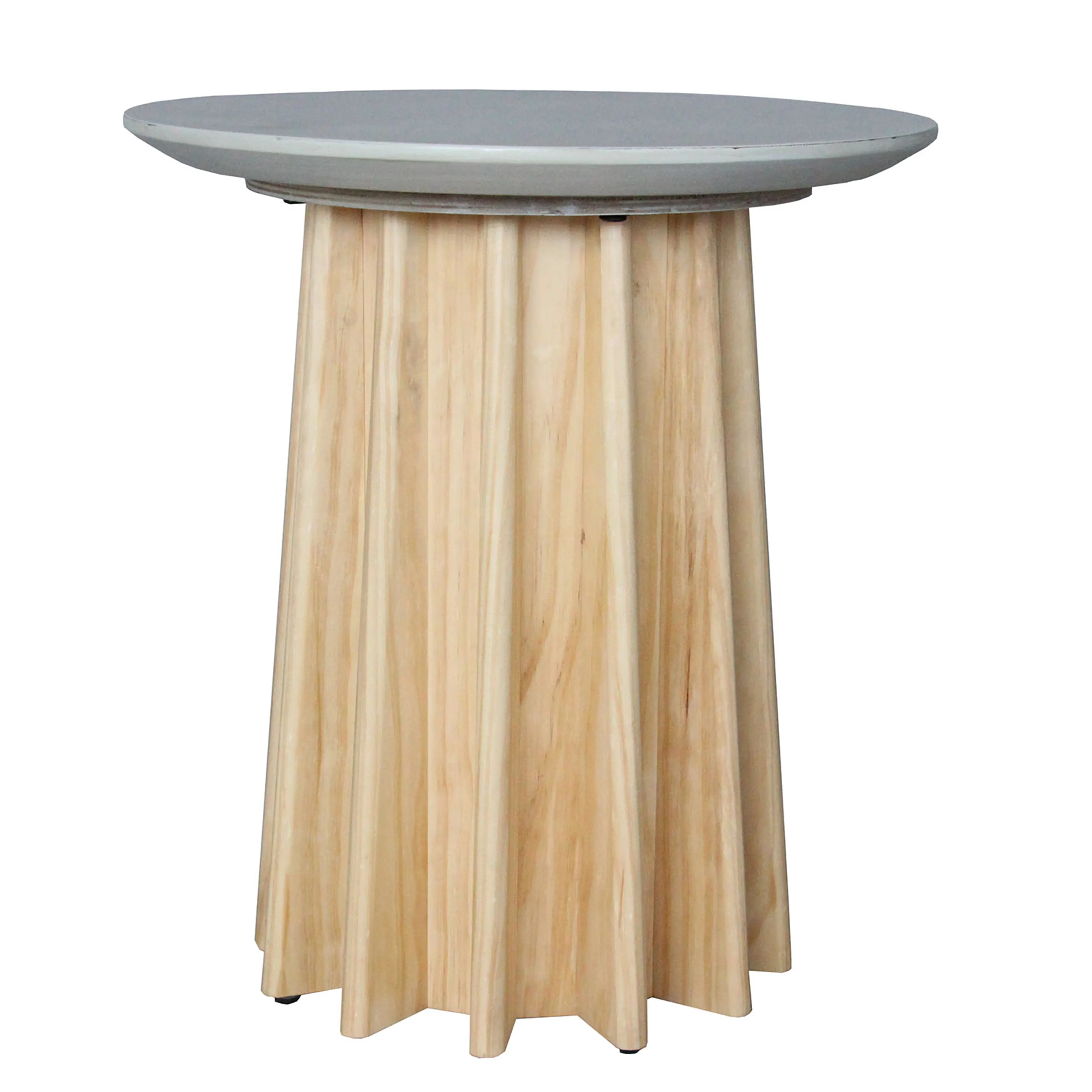 High quality concrete table Comfortable and durable oak legs