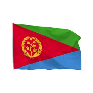 Factory Wholesale Eritrean Flag National Flag Hot Sale In Summer 90X150 CM Custom Indoor Outdoor Decor International Flag