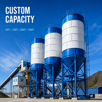 Silo à ciment vertical robuste pour centrale à béton et projets de construction