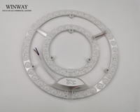 Plafonnier LED de bonne qualité, 2 pièces, 48w, module de fixation emc, luminaire de plafond pour salon