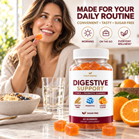 Gummies Probiotiques à Base de Fibres Sans Sucre Saveur Orange – Complément Quotidien pour la Santé Digestive – Marque Personnalisée OEM ODM – Vente Directe Usine