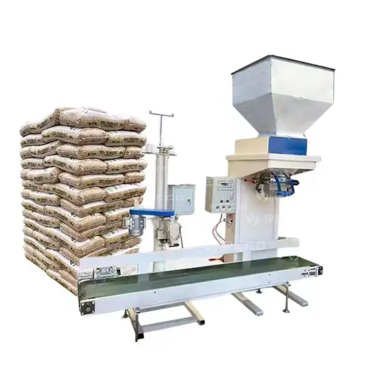 filling machine feeding conveyor automatically fish feed package machine
