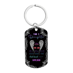 Cadeaux de fille inspirants de maman <span class=keywords><strong>à</strong></span> ma fille <span class=keywords><strong>porte</strong></span>-clés Love Mom <span class=keywords><strong>à</strong></span> ma fille <span class=keywords><strong>porte</strong></span>-clés de maman et papa - Product Image 3