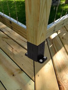 High Quality Steel Pergola Bracket for Building Construction Premium Wooden <strong>Post</strong> <strong>Fixing</strong> - Product Image 5